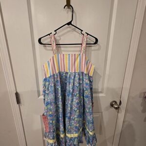 Matilda Jane White and Multicolor Dress